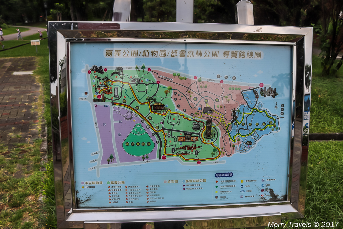 Map of the Botanical Garden and Park