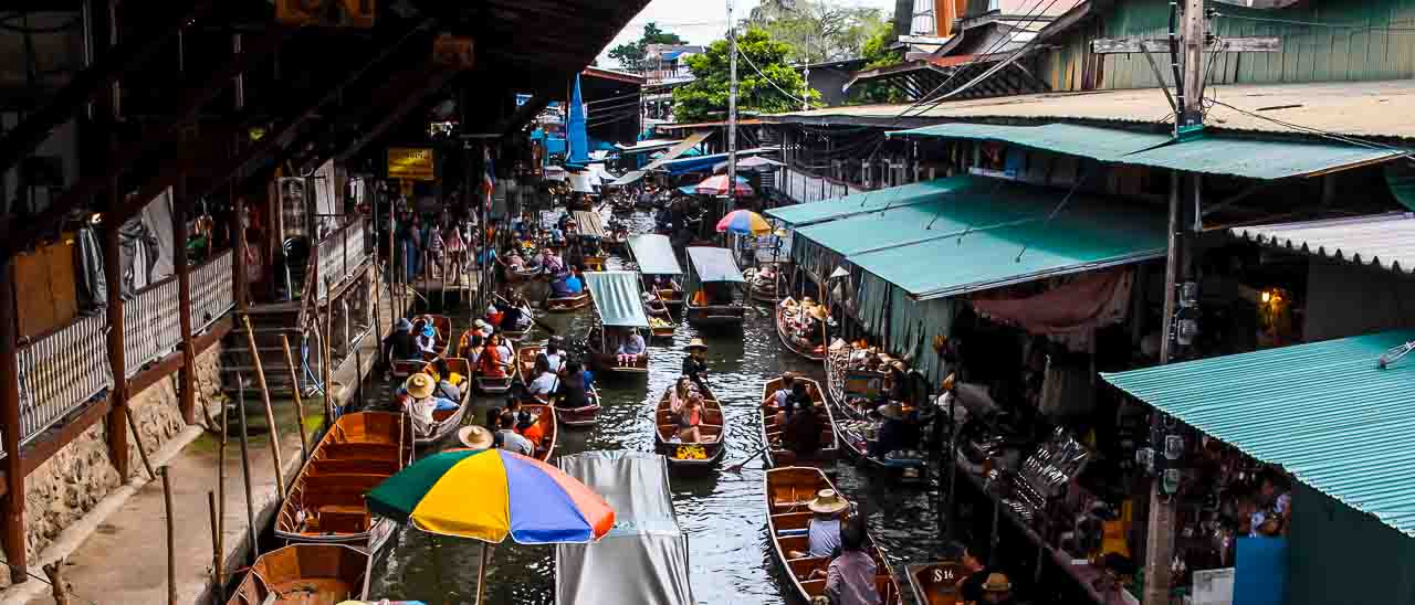 Touring Bangkok's Floating Market Train & Railway Markets